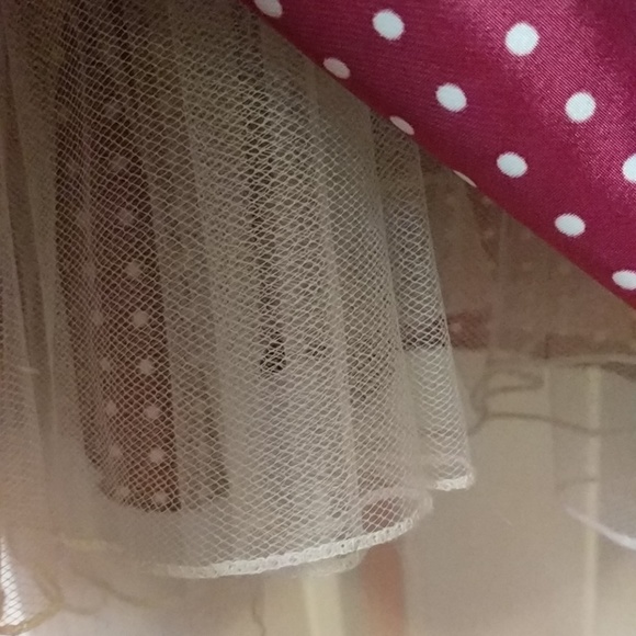 EUC Speechless garnet and white polka dot dress - Picture 3 of 3